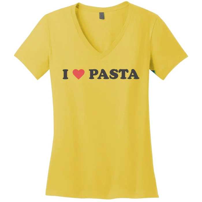 I Heart Pasta Women's V-Neck T-Shirt