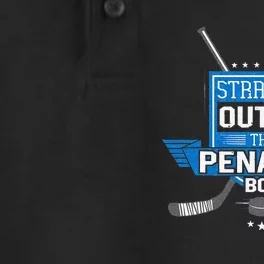 Ice Hockey Player Funny Straight Outta The Penalty Box Dry Zone Grid Performance Polo