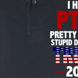 I Have PTSD Pretty Tired Of Stupid Democrats Trump 2024 Softstyle Adult Sport Polo