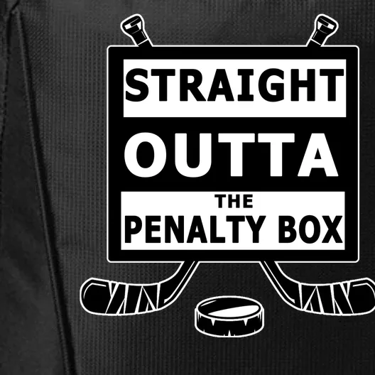 Ice Hockey Player Straight Outta The Penalty Box City Backpack