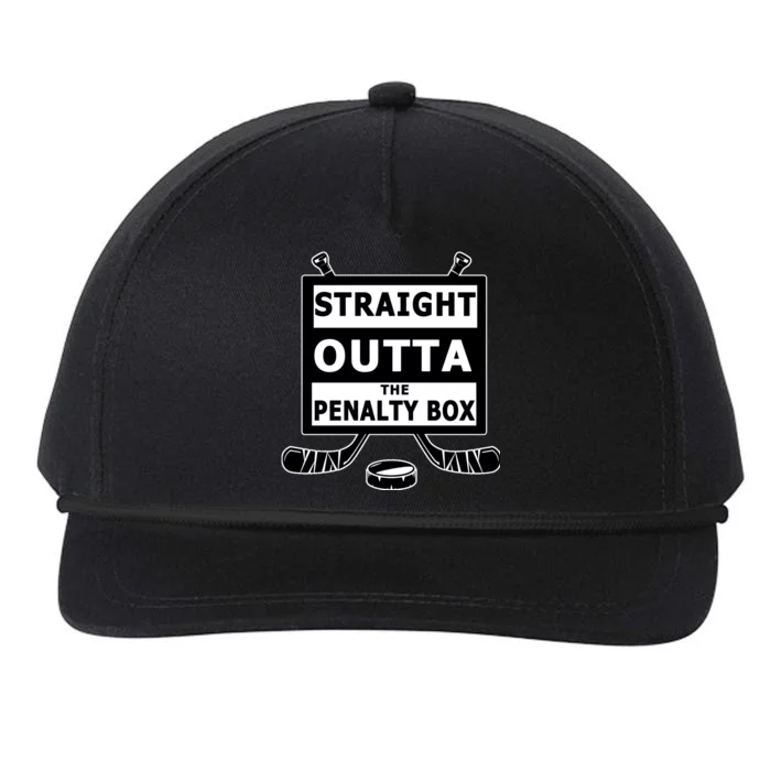 Ice Hockey Player Straight Outta The Penalty Box Snapback Five-Panel Rope Hat