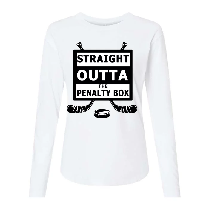 Ice Hockey Player Straight Outta The Penalty Box Womens Cotton Relaxed Long Sleeve T-Shirt