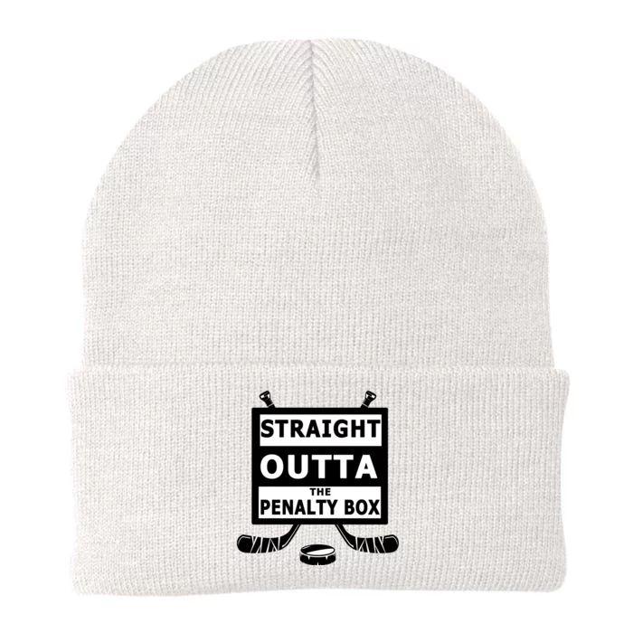 Ice Hockey Player Straight Outta The Penalty Box Knit Cap Winter Beanie