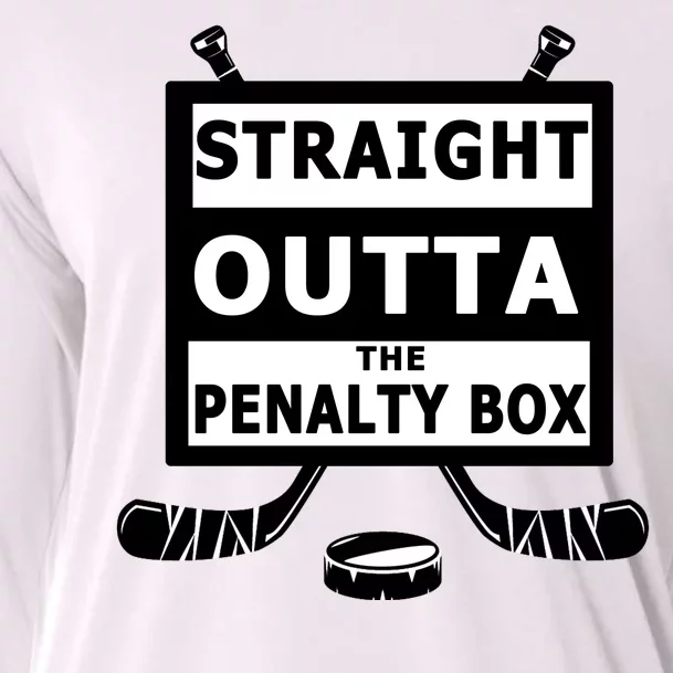 Ice Hockey Player Straight Outta The Penalty Box Cooling Performance Long Sleeve Crew