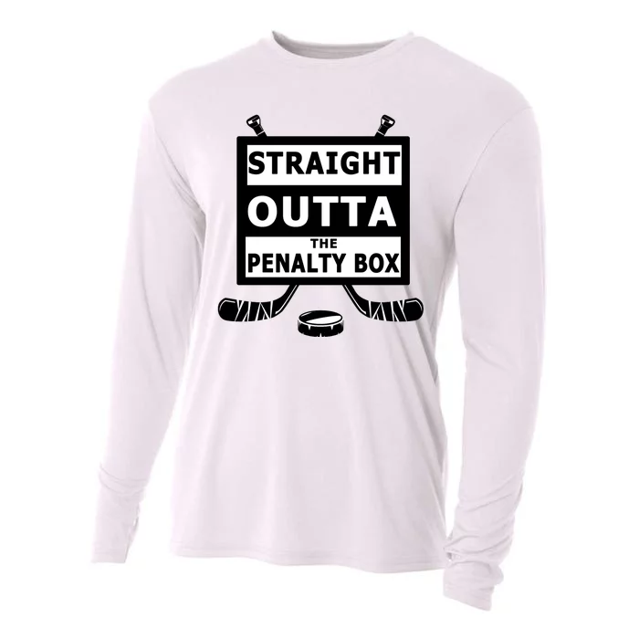 Ice Hockey Player Straight Outta The Penalty Box Cooling Performance Long Sleeve Crew