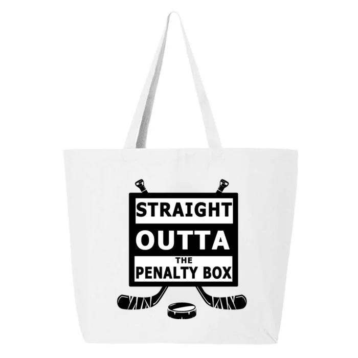 Ice Hockey Player Straight Outta The Penalty Box 25L Jumbo Tote