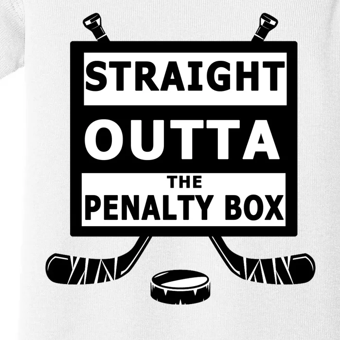 Ice Hockey Player Straight Outta The Penalty Box Baby Bodysuit