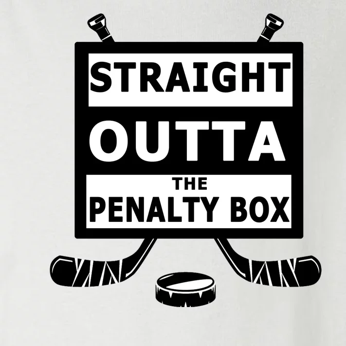 Ice Hockey Player Straight Outta The Penalty Box Toddler Long Sleeve Shirt