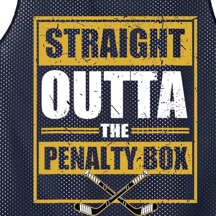 Ice. Hockey Player Gift Straight Outta The Penalty Box Mesh Reversible Basketball Jersey Tank