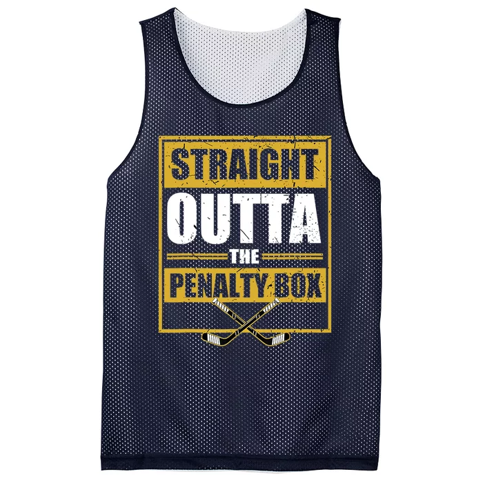 Ice. Hockey Player Gift Straight Outta The Penalty Box Mesh Reversible Basketball Jersey Tank