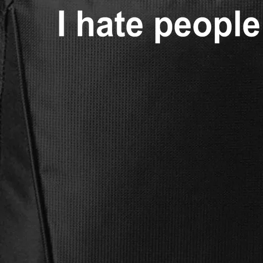 I Hate People City Backpack