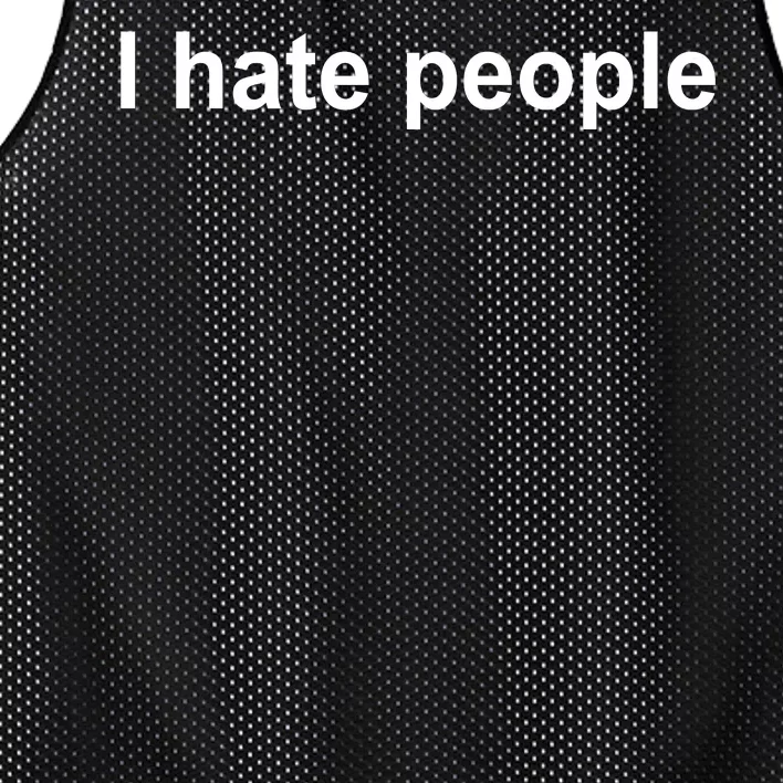 I Hate People Mesh Reversible Basketball Jersey Tank