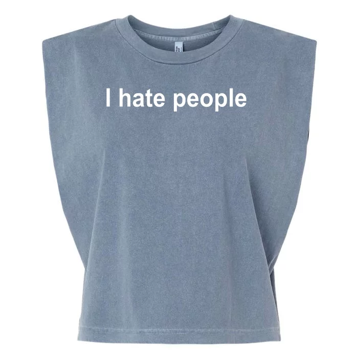 I Hate People Garment-Dyed Women's Muscle Tee