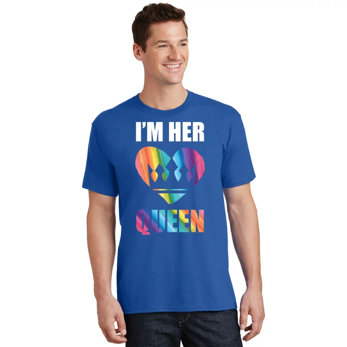 I'm Her Queen Valentine's Day Lesbian Bi Lgbt Friend Tee Gift T-Shirt