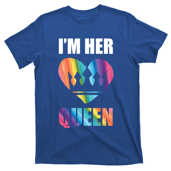 I'm Her Queen Valentine's Day Lesbian Bi Lgbt Friend Tee Gift T-Shirt