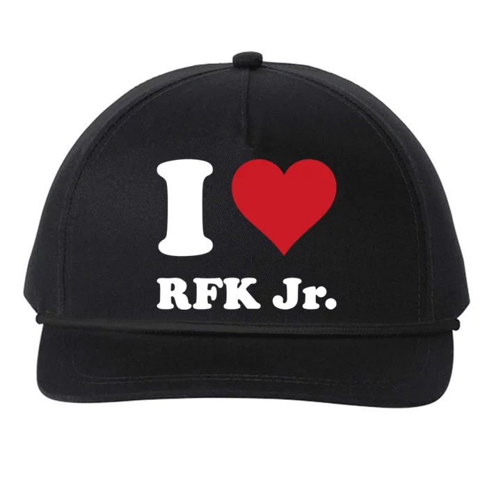 I Heart Rfk Jr Snapback Five-Panel Rope Hat