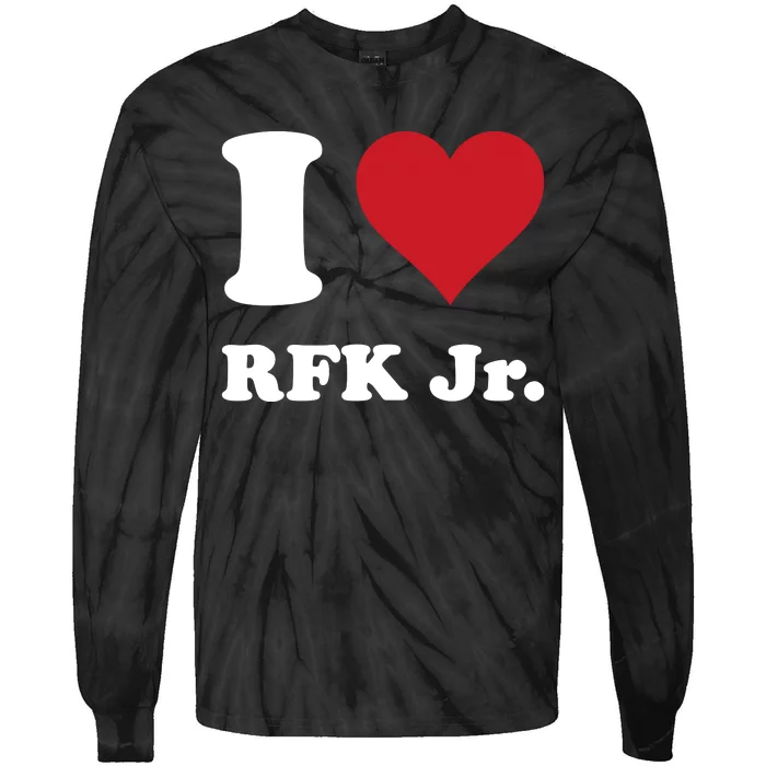 I Heart Rfk Jr Tie-Dye Long Sleeve Shirt