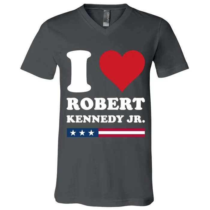 I Heart Robert Kennedy Jr V-Neck T-Shirt