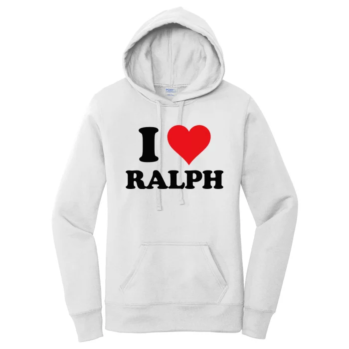 I Heart Ralph First Name I Love Personalized Stuff Women's Pullover Hoodie