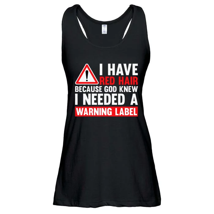 I Have Red Hair Because God Knew Redhead Funny Ginger Ladies Essential Flowy Tank