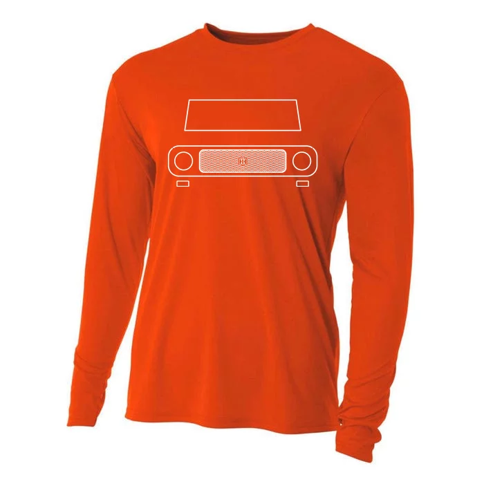 International Harvester Scout 80 1963 Truck White Outline Gift Cooling Performance Long Sleeve Crew