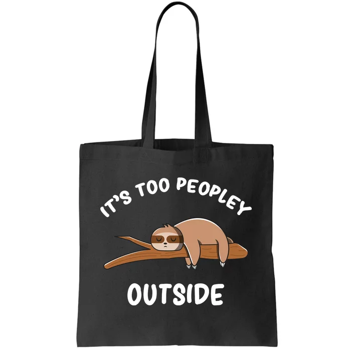 Introvert Humor Sloth Antisocial Sarcasm Tote Bag