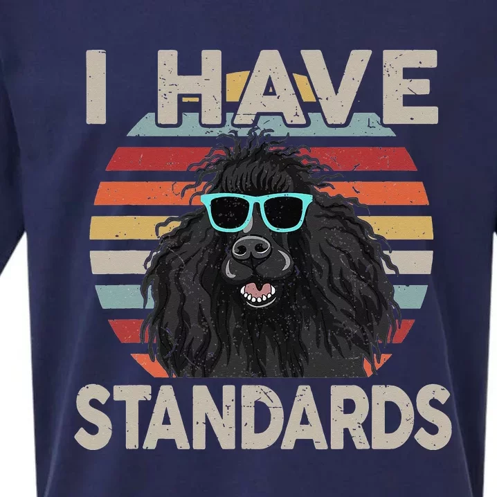 I Have Standards Poodle Funny Poodle Sueded Cloud Jersey T-Shirt