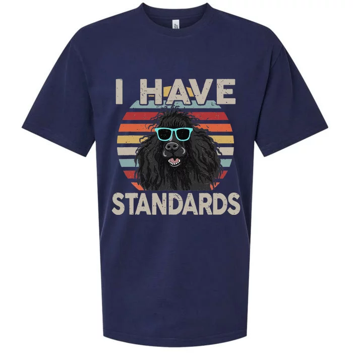 I Have Standards Poodle Funny Poodle Sueded Cloud Jersey T-Shirt