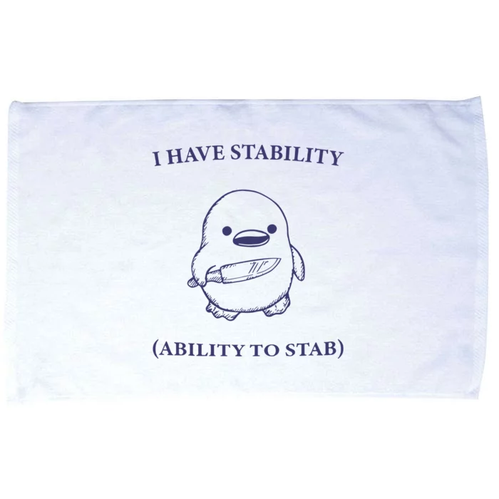 I Have Stability Ability To Stab Microfiber Hand Towel