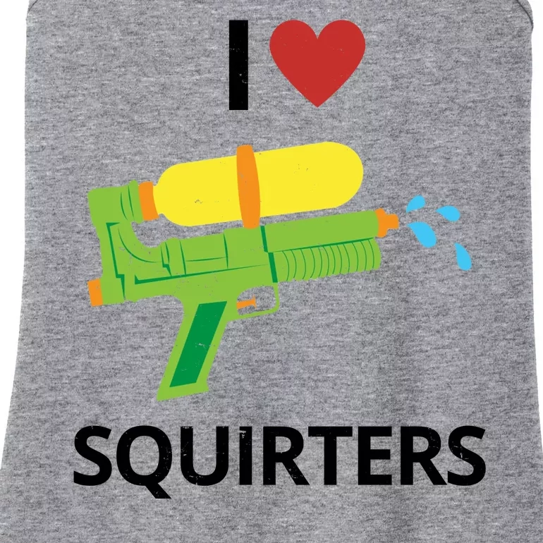 I Heart Squirters Funny Water Gun Ladies Essential Tank