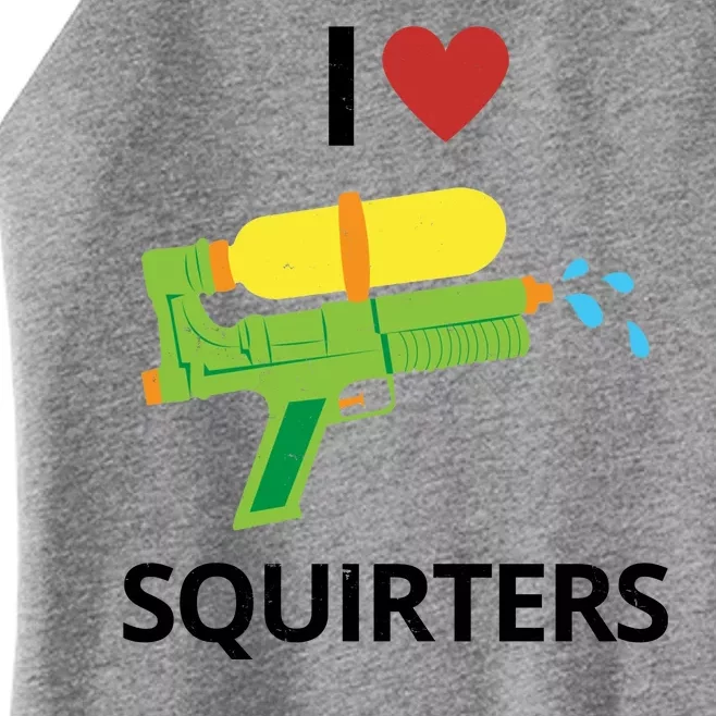 I Heart Squirters Funny Water Gun Women’s Perfect Tri Rocker Tank