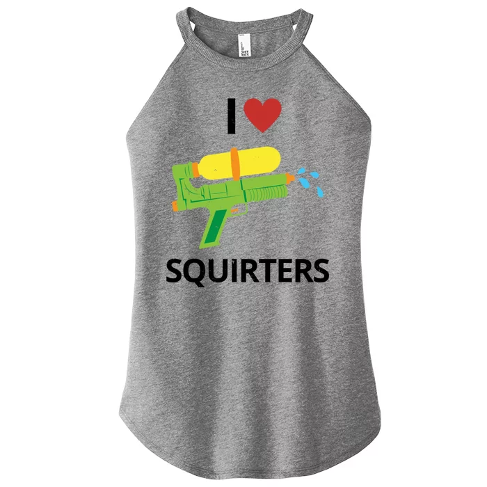 I Heart Squirters Funny Water Gun Women’s Perfect Tri Rocker Tank