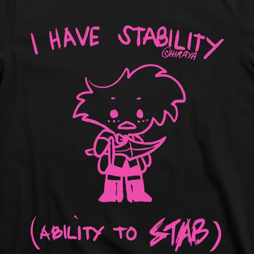 I Have Stability Ability To Stab Angel Dust Fanart T-Shirt