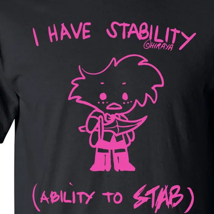 I Have Stability Ability To Stab Angel Dust Fanart Tall T-Shirt