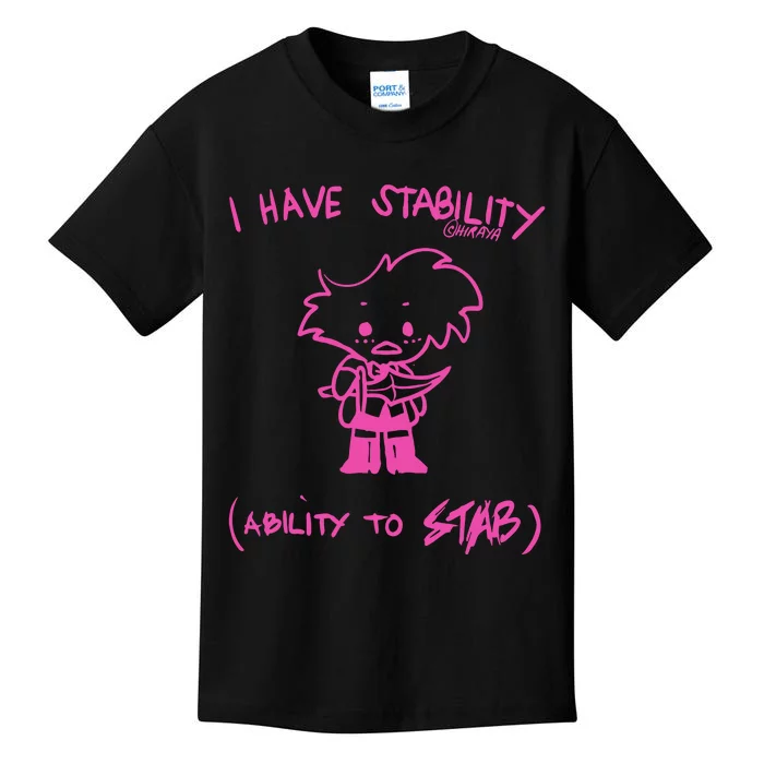 I Have Stability Ability To Stab Angel Dust Fanart Kids T-Shirt