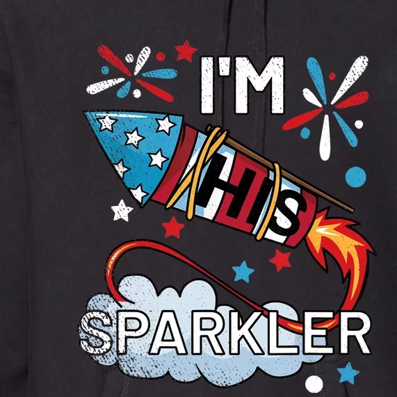 I'm His Sparkler July 4th His And Hers Matching Couples Cute Premium Hoodie