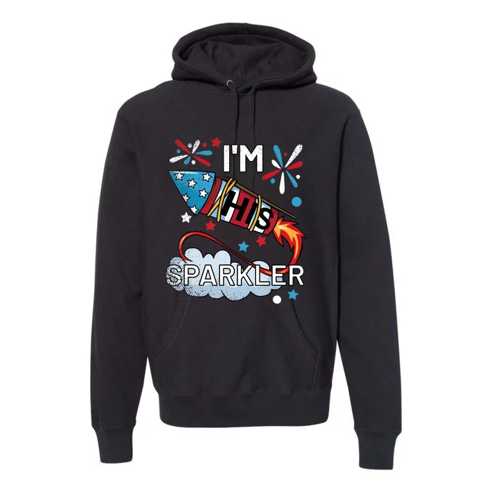 I'm His Sparkler July 4th His And Hers Matching Couples Cute Premium Hoodie