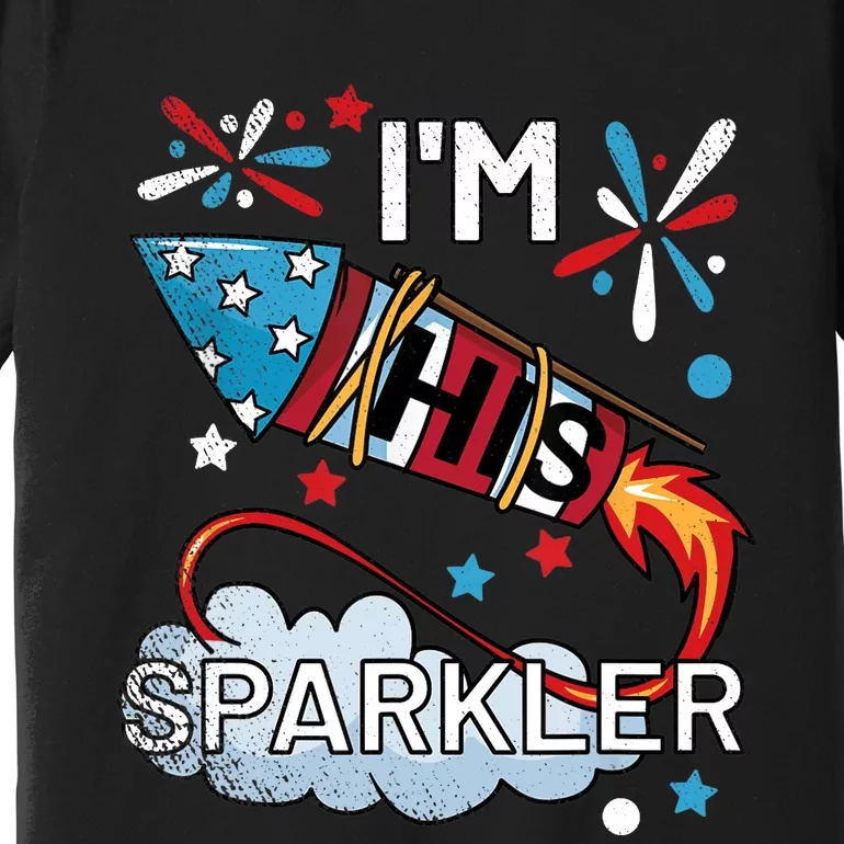 I'm His Sparkler July 4th His And Hers Matching Couples Cute Premium T-Shirt