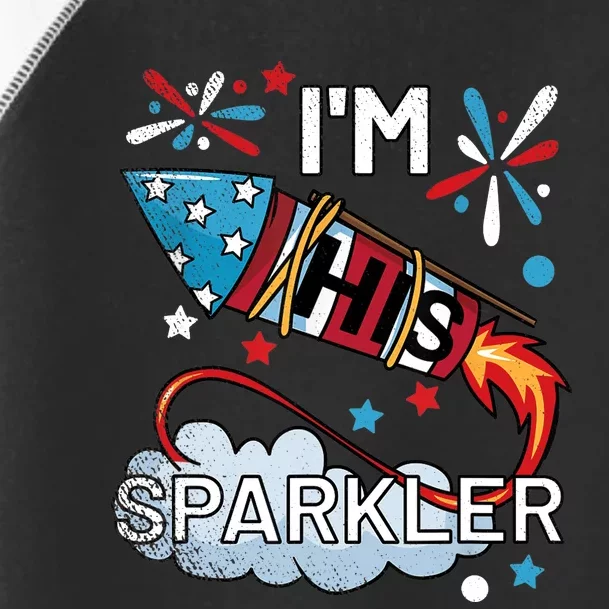 I'm His Sparkler July 4th His And Hers Matching Couples Cute Toddler Fine Jersey T-Shirt