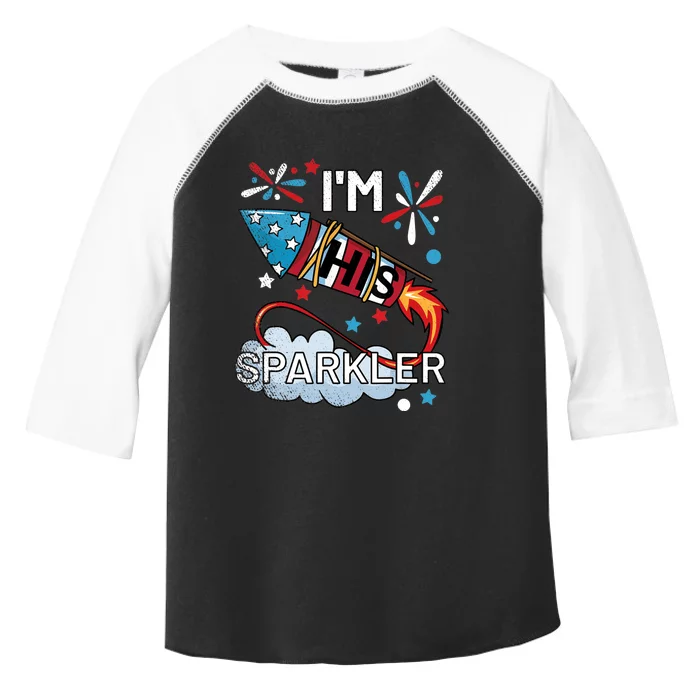 I'm His Sparkler July 4th His And Hers Matching Couples Cute Toddler Fine Jersey T-Shirt