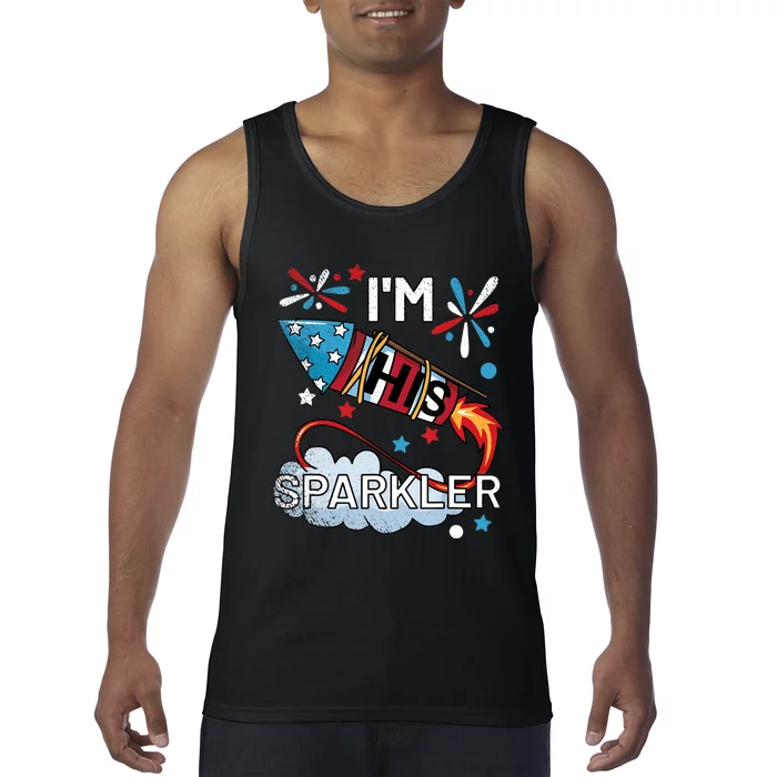 I'm His Sparkler July 4th His And Hers Matching Couples Cute Tank Top