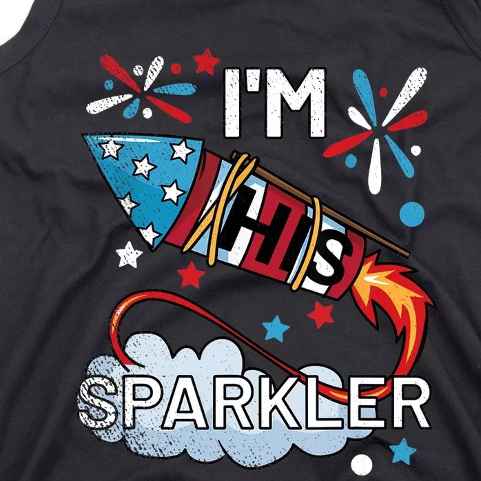 I'm His Sparkler July 4th His And Hers Matching Couples Cute Tank Top