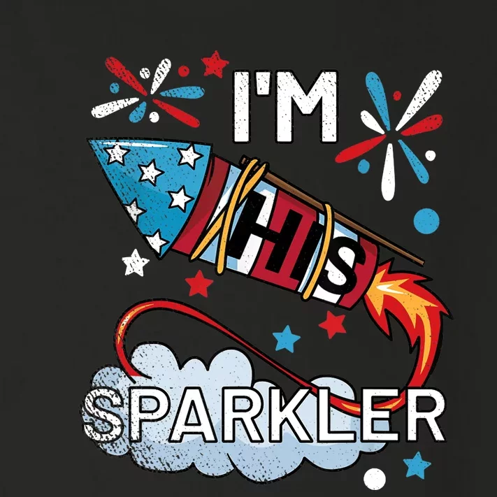 I'm His Sparkler July 4th His And Hers Matching Couples Cute Toddler Long Sleeve Shirt