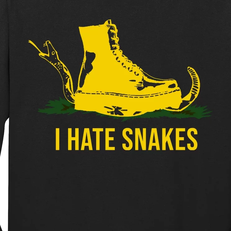 I Hate Snakes Don't Thread On Me Flag Long Sleeve Shirt