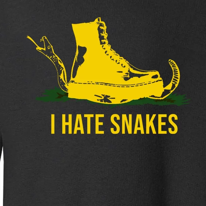 I Hate Snakes Don't Thread On Me Flag Toddler Sweatshirt