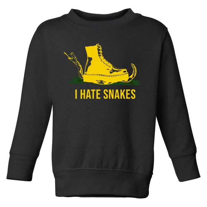 I Hate Snakes Don't Thread On Me Flag Toddler Sweatshirt