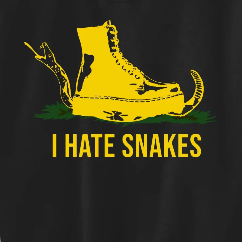 I Hate Snakes Don't Thread On Me Flag Kids Sweatshirt