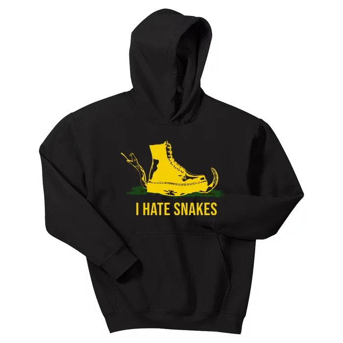 I Hate Snakes Don't Thread On Me Flag Kids Hoodie