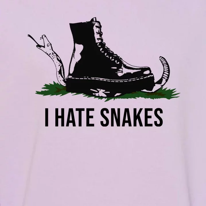 I Hate Snakes Don't Thread On Me Flag Garment-Dyed Sweatshirt