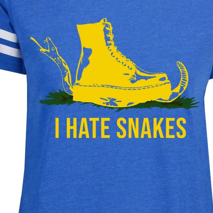 I Hate Snakes Don't Thread On Me Flag Enza Ladies Jersey Football T-Shirt